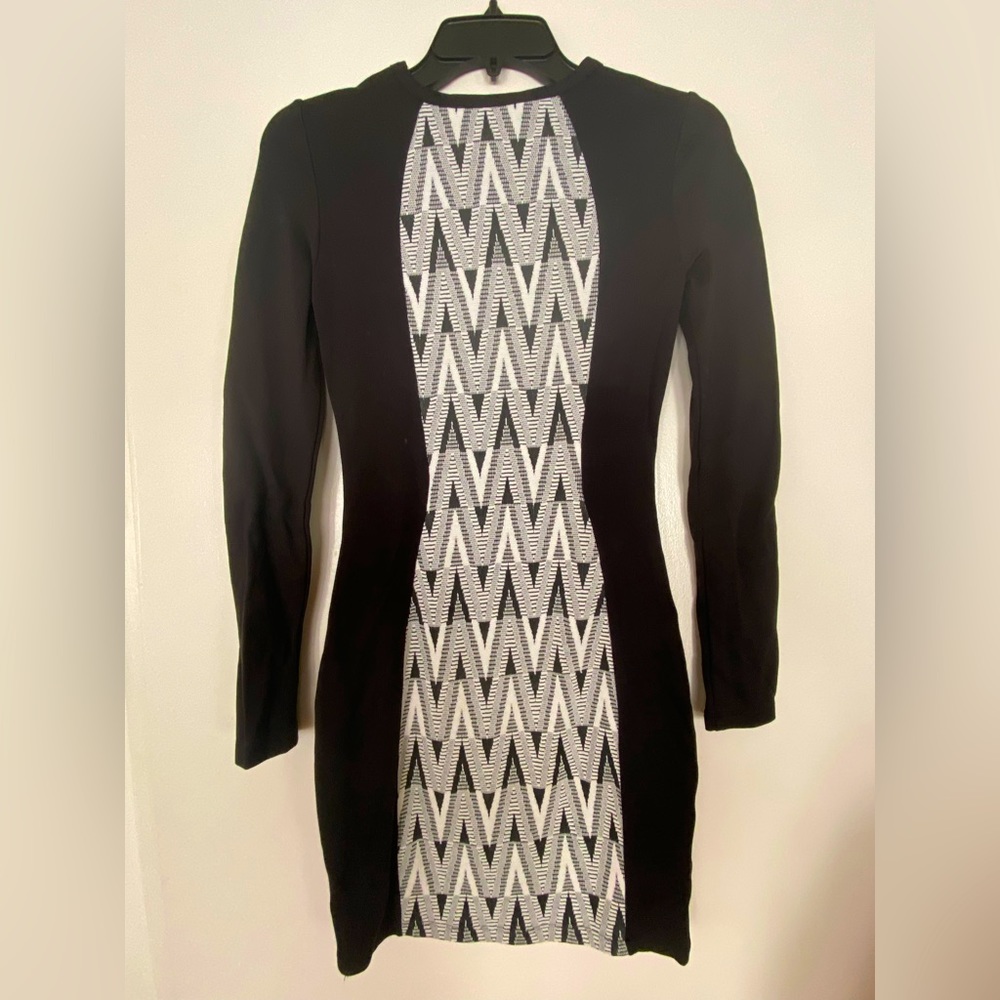 H&M upper knee length fitted dress, size 2
